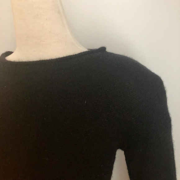 Tan/Black Cashmere-Blend T. Babaton 'Gene' Sweater - Picture 3 of 13